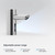 Commercial sensor faucet, Battery Powered, Deck Mounted