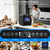 Portable Dishwasher with 5L Built-in Water Tank, 5 Programs with 40 dB, 360° Dual Spray