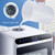 Countertop Dishwasher, Mini Portable Dishwasher with 360° Spinning Spray, Heated Drying