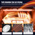 Countertop Dishwasher, Mini Portable Dishwasher with 360° Spinning Spray, Heated Drying