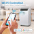BLACK+DECKER Smart Portable Air Conditioner, 12,000 BTU, BPACT12WT, White | 8,000 BTU SACC for Rooms up to 550 Sq. Ft.