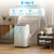 ZAFRO Portable Air Conditioners, 12000 BTU (8000 BTU SACC), Drainage-free Portable AC with Cooling, Fan, Dehumidifier