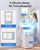 Tehanld 12000 BTU Portable Air Conditioner, 4-in-1 AC Unit for 600 Sq. Ft | with Cooling, Dehumidifier, Fan & Sleep Mode, for Bedroom