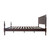 Solid Wood Queen Size Platform Bed Frame with Headboard & Footboard, Center Metal Legs, 12 Heavy-Duty Slats, Noise-Free