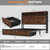 Incyneva Farmhouse Queen Bed Frame with Bookcase Storage Headboard, Charging Station, LED Light and 2 Storage Drawers