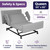 ProHeal Home Style Adjustable Hospital Bed for Home Use with Gel Memory Foam Mattress -Bariatric Queen Size Full Electric Medical Bed