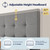 Allewie Upholstered Queen Size Platform Bed Frame with 4 Storage Drawers and Headboard, Square Stitched Button Tufted