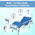 Real Relax Premium 2 Function Full Electric Hospital Bed, ICU Electric Medical Bed with 4 inch Foam Mattress & IV Pole