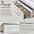 Aitjunz Farmhouse King Size Bed Frame with 51" Tall Headboard, Wood Platform Bed Frame with 20" Tall Roman Column Decoration Footboard
