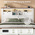 CypBed King Size Bed Frame and 54" Tall Storage Bookcase Headboard & Drawer