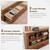 Farmhouse King Size Bed Frame with 54" Tall Headboard, Charging Station | eadboard with 4 Storage Rack, 2 Drawers