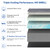 Split King Adjustable Bed Frame with Massage + 14 Inch Grey Gel Medium Firm Memory Foam Mattress,Voice control, Head/Foot Incline