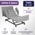 ProHeal Home Style Adjustable Hospital Bed for Home Use with Gel Memory Foam Mattress - Twin Size Full Electric Medical Bed