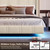 Belffin King Size Floating Bed Frame with 72.44" Extra-Tall Headboard | Luxury Velvet Upholstered Bed Frame with LED Lighting