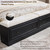 King Bed Frame w/Upholstered Headboard,Storage Bench,Black | Organic Modern,Upholstered Headboard,Footboard Storage Drawers