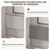 Bobve Vintage Murphy Bed Queen with 2 Cabinet,85" Hidden Wall Bed,Vertical Murphy Bed Twin,Features a Hydraulic Rod/Padded Headboard