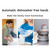 Portable Countertop Dishwasher with 5 Wash Programs, 70°C High-Temperature Wash