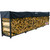 Woodhaven Black Large Outdoor Firewood Rack