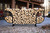 Woodhaven Courtyard Outdoor Firewood Rack With Cover