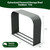 Outdoor Firewood Rack, Trio Gray 2-Pack with Corrugated Roofs
