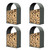 Outdoor Firewood Rack, Arch Gray 4-Pack with Corrugated Roofs | Tall-Profile Log Holder