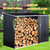 Outdoor Wood Shed and Rack 98"x41"x63.5", Fire Wood Storage Racks