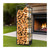 Tall Firewood Rack, Durable Metal Log Storage Solution for Indoor and Outdoor Use