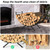 Fire Wood Holder Indoors Curved Firewood Rack for Indoor Outdoor Fireplace