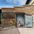 Outdoor Rust-Resistant Galvanized Steel Firewood Rack & Storage Shed