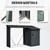 Outdoor Rust-Resistant Galvanized Steel Firewood Rack & Storage Shed