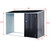 2-in-1 Outdoor Garden Storage Shed with Firewood Rack