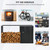 2-in-1 Outdoor Garden Storage Shed with Firewood Rack