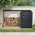 3X8.5 FT Outdoor Steel Firewood Rack Metal Storage