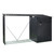3X8.5 FT Outdoor Steel Firewood Rack Metal Storage