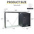 Outdoor Steel Firewood Rack with Storage Shed