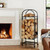 Firewood Rack Outdoor & Indoor, Heavy Duty Steel Log Rack for Firewood