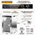 Food Dehydrator 18 Tray, 18 sq ft 1100W Stainless Steel Dryer | 5 Presets, 48H Timer