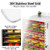 Electric Food Dehydrator with 6 Stainless Steel Layers, 360° Air Circulation