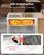 6-Pan Commercial Food Warmer, 6 x 1/3 Pans Electric Steam Table, 1500W