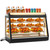 3-Tier Food Warmer Display w/tri-Color Lighting, w/Thermometer