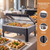 Stainless Steel Food Warmer, Hydraulic Slow Close Lid with Clear Cover