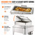 Stainless Steel Food Warmer, Hydraulic Slow Close Lid