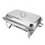 Stainless Steel Food Warmer Chafer Complete Set, Rectangle Catering Warmer and Serve