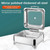 Electric Buffet Server,Food Warmer Tray, Adjustable Temperature, Portable Chafing Dish