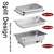 Stainless Steel Buffet Servers and Warmers, Food Warmer Containers with Covers, Electric