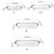 Heat-Resistant Glass Baking Dish Rectangular Baking Pan Household Microwave Oven