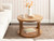 Kate and Laurel Dahl Transitional Mango Wood Round Coffee Table, 28 Inch Diameter, Natural Wood