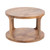 Kate and Laurel Dahl Transitional Mango Wood Round Coffee Table, 28 Inch Diameter, Natural Wood