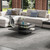 Merax 31.5" Square Coffee Table with Clear Tempered Glass Top & Lower Storage Shelf