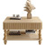 Harr Lift Top Square Coffee Table with Storage, 31.5'' Sofa Side End Table, Fluted Design Hydraulic Raising Mechanism